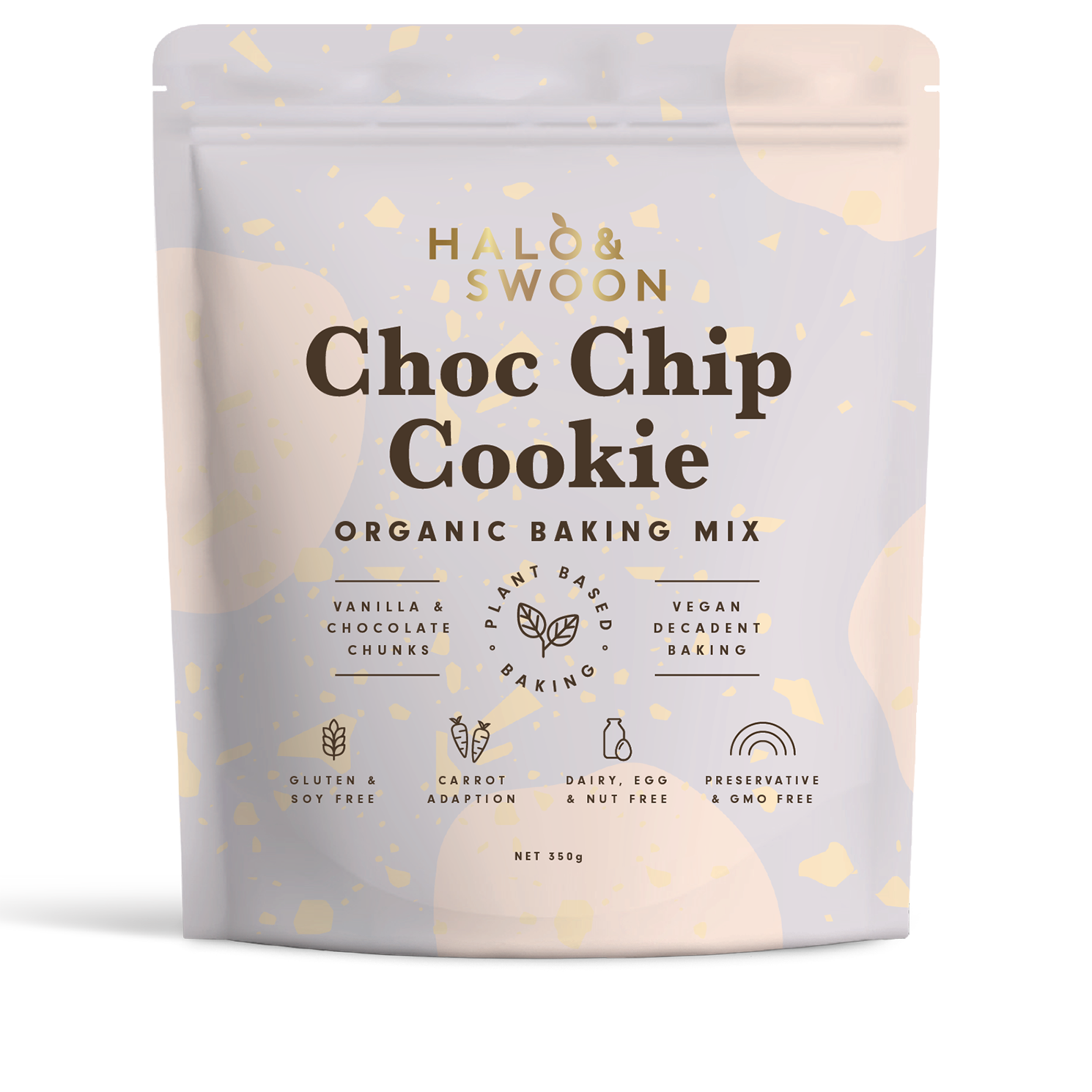 Halo & Swoon Choc Chip Cookie - organic, vegan, gluten-free baking mix